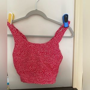 Buffbunny Rosa sports bra in Salsa Red Bossy print. New condition, never worn.